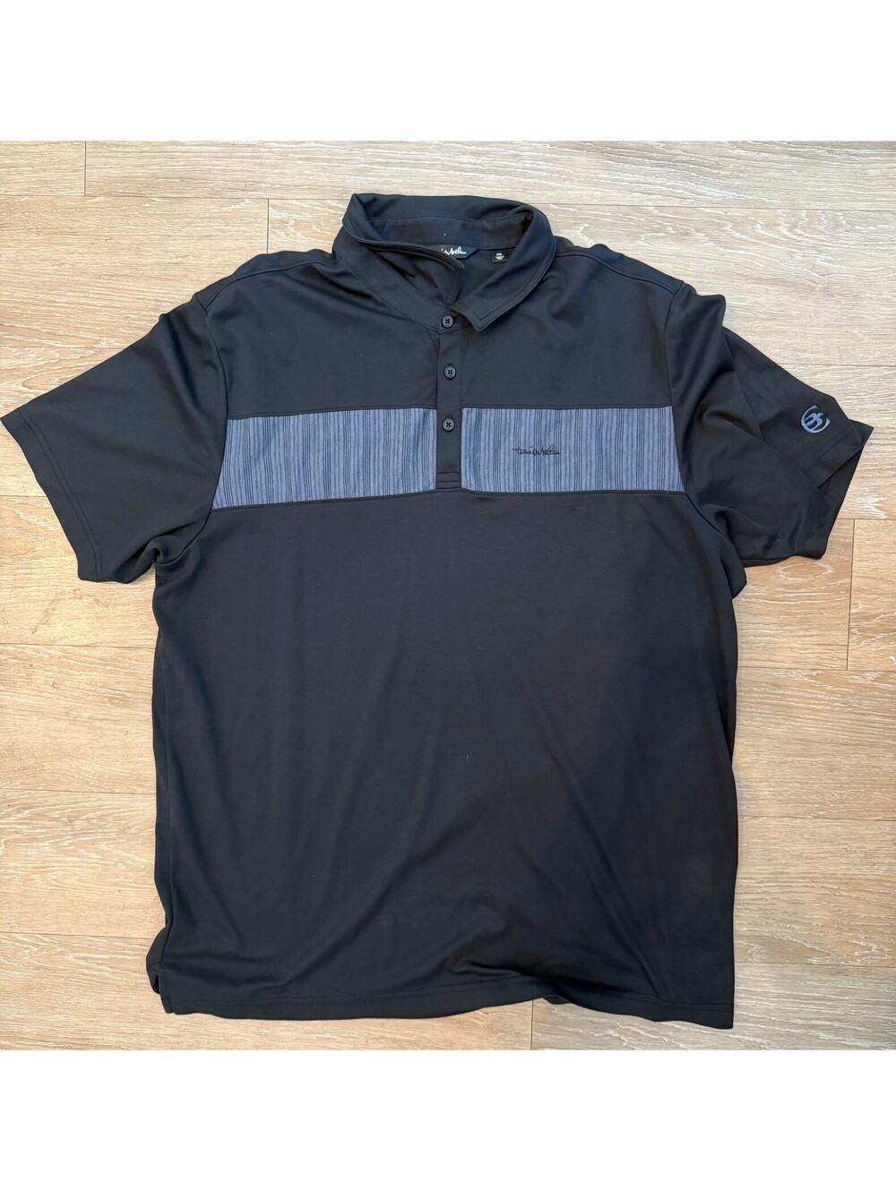 Travis Mathew Black Polo Shirt Size XXL